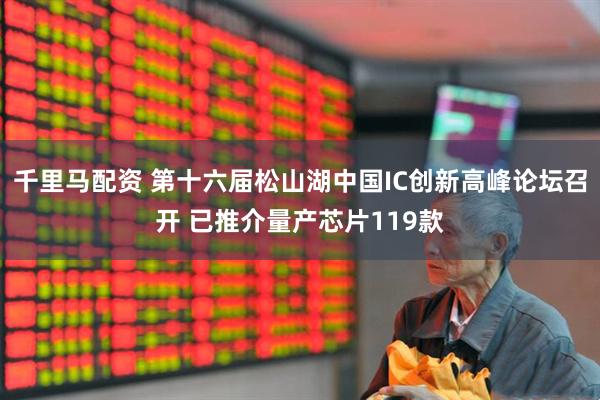 千里马配资 第十六届松山湖中国IC创新高峰论坛召开 已推介量产芯片119款